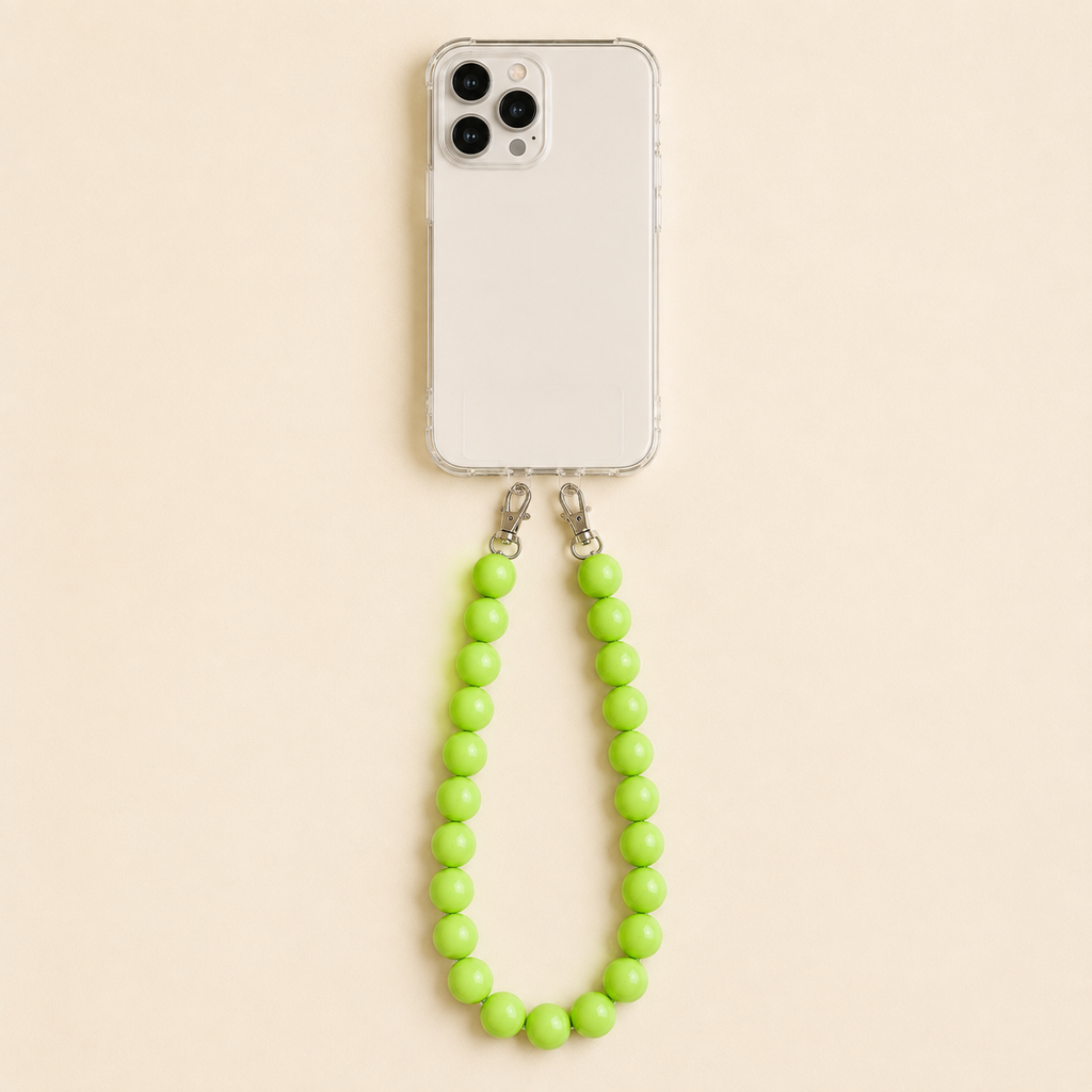 LIME LOOP Phone Chain מחוברת לטלפון