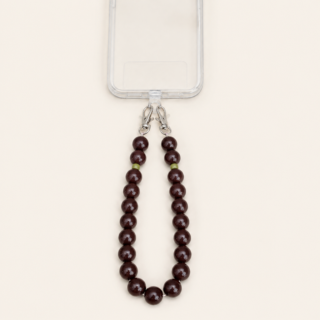 PLUM POP Phone Chain מחוברת לטלפון