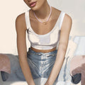 SILK BLUSH Necklace - exact original design on cream background