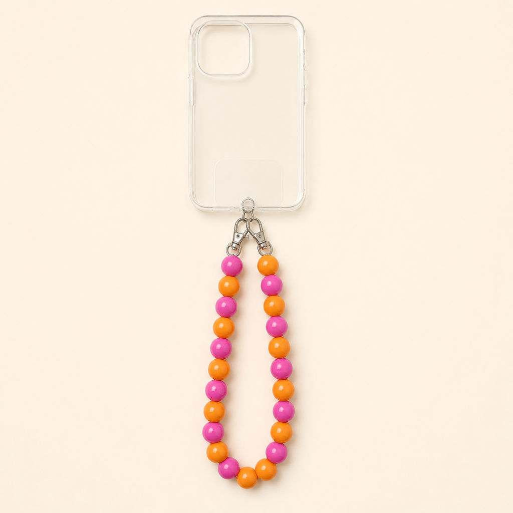 SUNSET POP Phone Chain מחוברת לטלפון